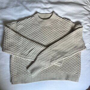 Cream Dissh Sweater, Size Small